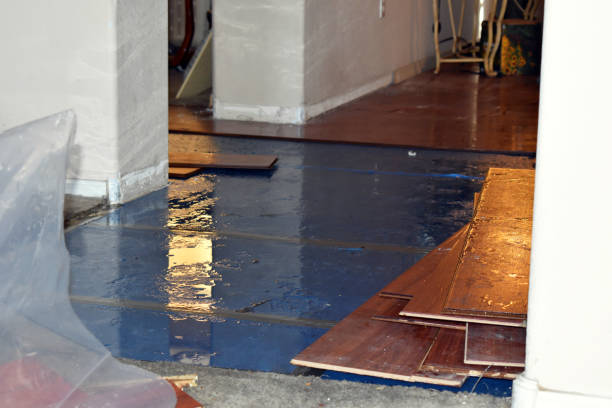 Professional Flood Damage Restoration technician working in Rising Star, TX